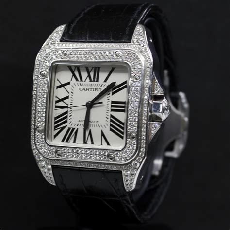 replica cartier santos demoiselle watch|cartier santos 100 diamond.